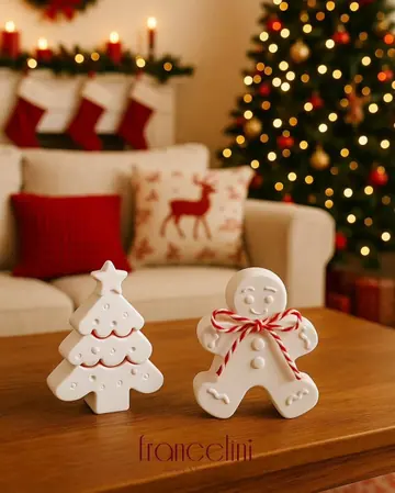 Árvore e boneco em gesso perfumado