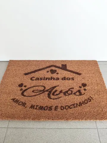 Tapete de entrada personalizado