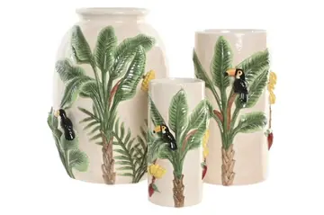 Jarra com motivos tropicais