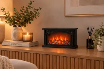 Lareira decorativa, 3 LEDs